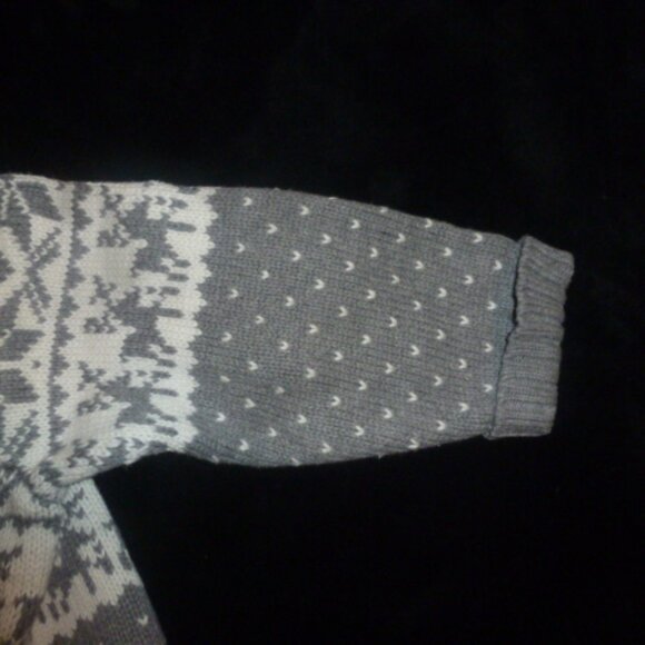 Decree Knit Button Cardigan Sweater -Deer Reindeer Snowflake Winter theme Sz XXL - Picture 12 of 12